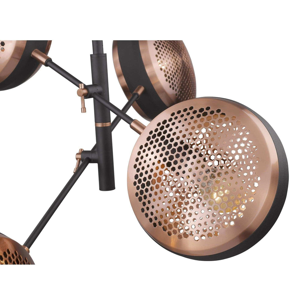 Tholos 4-Light Matte Black Pendant - Homeroots - Flyclothing LLC