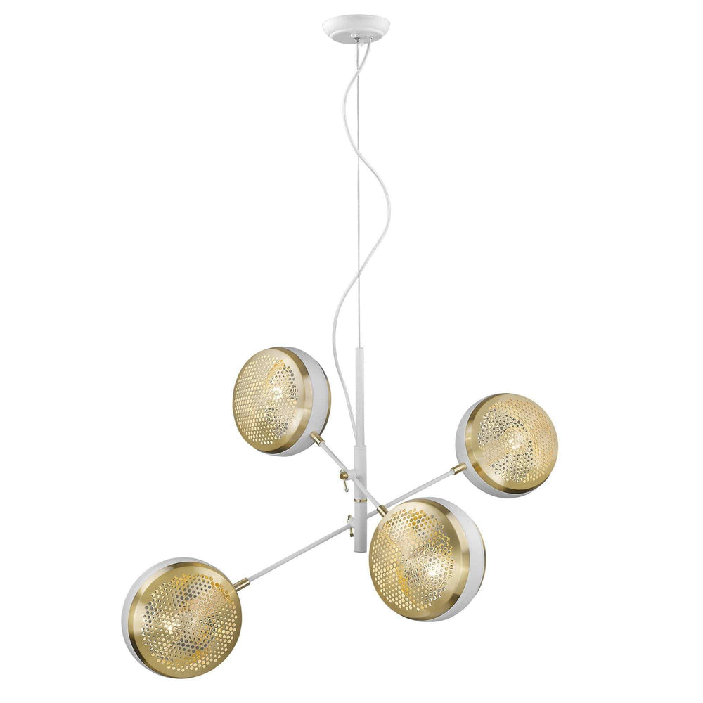 Tholos 4-Light White Pendant - Homeroots - Flyclothing LLC