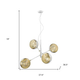 Tholos 4-Light White Pendant - Homeroots - Flyclothing LLC