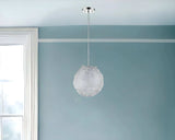 Contemporary Silver Globe Pendant Hanging Light - Homeroots - Flyclothing LLC