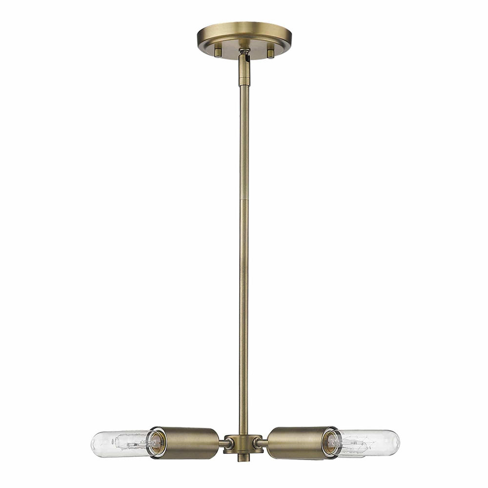 Gold Four Light Metal Dimmable Chandelier - Homeroots - Flyclothing LLC