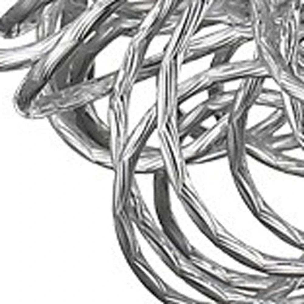 Mingle 3-Light Polished Chrome Pendant With Faceted Chrome Aluminum Wire Shade - Homeroots - Flyclothing LLC