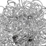 Mingle 4-Light Polished Chrome Pendant With Faceted Chrome Aluminum Wire Shade - Homeroots - Flyclothing LLC