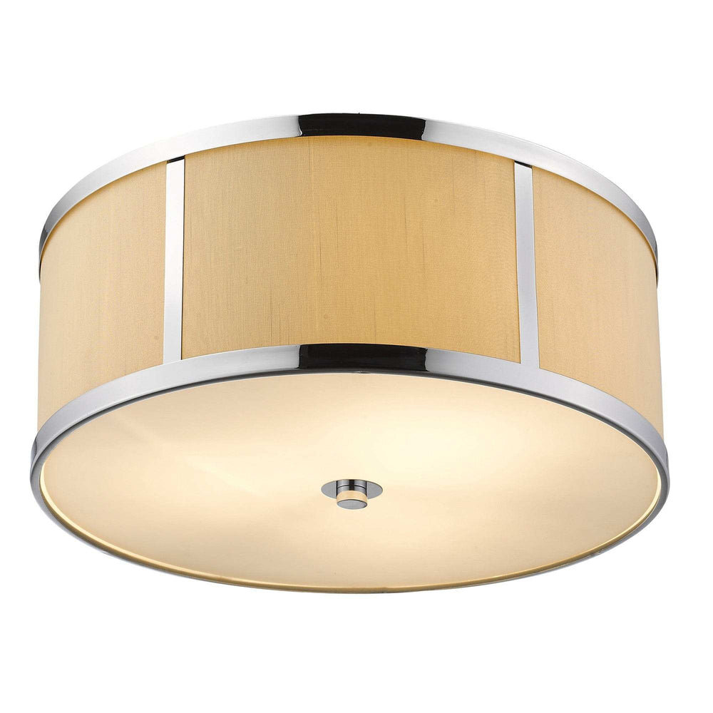Butler 3-Light Polished Chrome Pendant With Coarse Cream Linen Shade And Opal Acrylic Diffuser - Homeroots - Flyclothing LLC