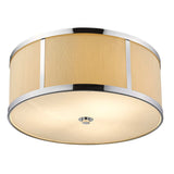 Butler 3-Light Polished Chrome Pendant With Coarse Cream Linen Shade And Opal Acrylic Diffuser - Homeroots - Flyclothing LLC