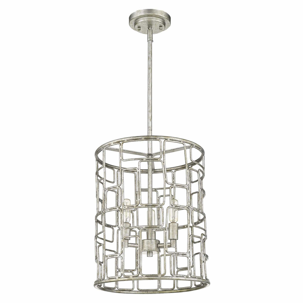 Amoret 3-Light Antique Silver Convertible Pendant - Homeroots - Flyclothing LLC