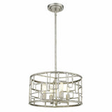 Amoret 4-Light Antique Silver Convertible Pendant - Homeroots - Flyclothing LLC