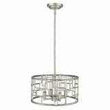 Amoret 4-Light Antique Silver Convertible Pendant - Homeroots - Flyclothing LLC