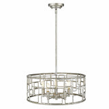 Amoret 5-Light Antique Silver Convertible Pendant - Homeroots - Flyclothing LLC