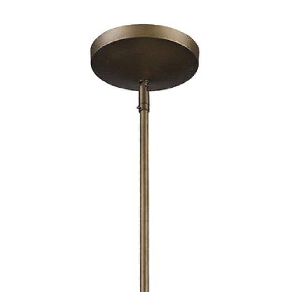 Greta 1-Light Raw Brass Pendant With Gloss White Interior And Etched Glass Shade - Homeroots - Flyclothing LLC