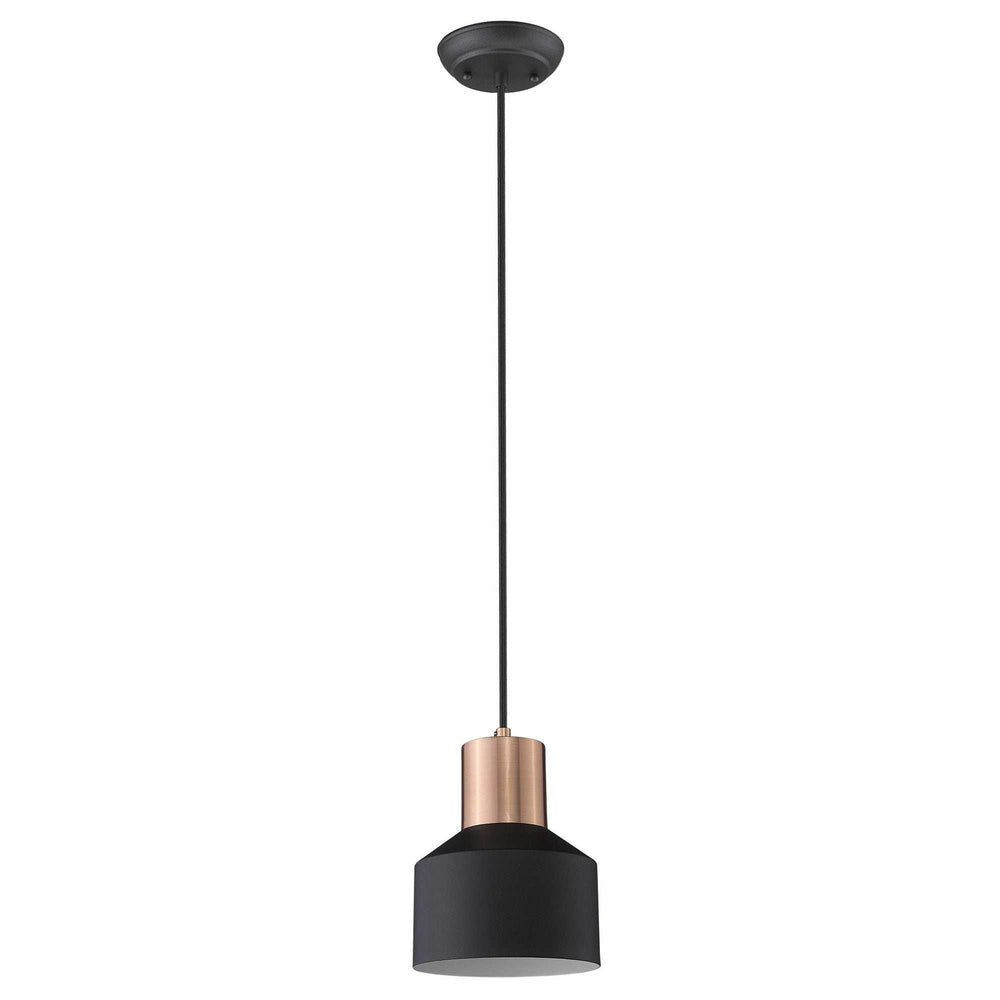 Matte Black and Rose Gold Pendant Hanging Light - Homeroots - Flyclothing LLC