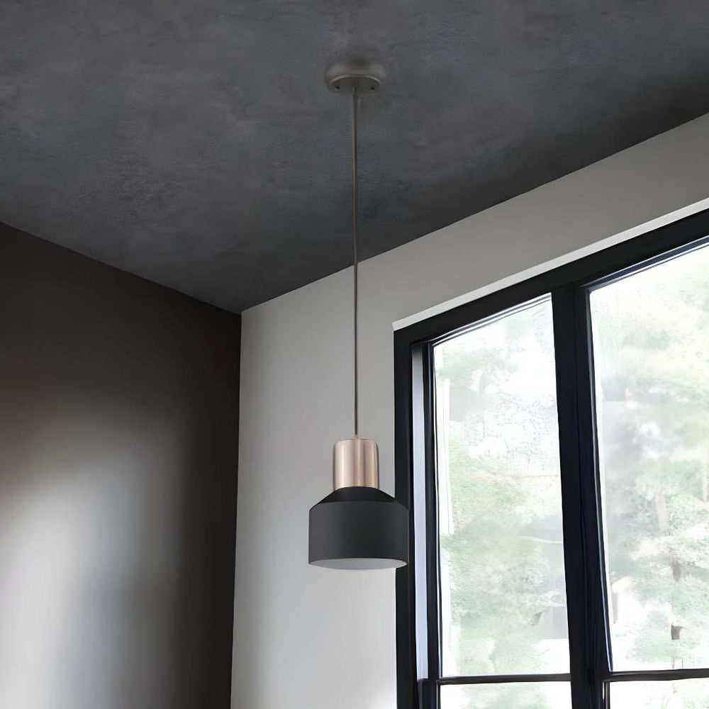 Matte Black and Rose Gold Pendant Hanging Light - Homeroots - Flyclothing LLC