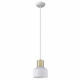 White and Gold Pendant Hanging Light - Homeroots - Flyclothing LLC