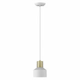 White and Gold Pendant Hanging Light - Homeroots - Flyclothing LLC