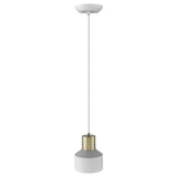 White and Gold Pendant Hanging Light - Homeroots - Flyclothing LLC
