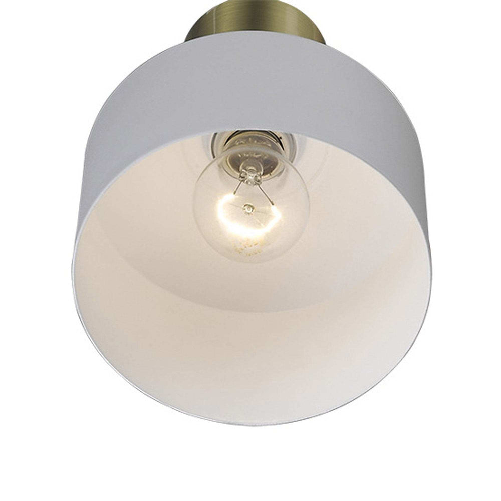 White and Gold Pendant Hanging Light - Homeroots - Flyclothing LLC