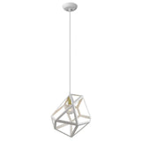 Hedron 1-Light White Pendant - Homeroots - Flyclothing LLC