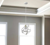 Hedron 1-Light White Pendant - Homeroots - Flyclothing LLC