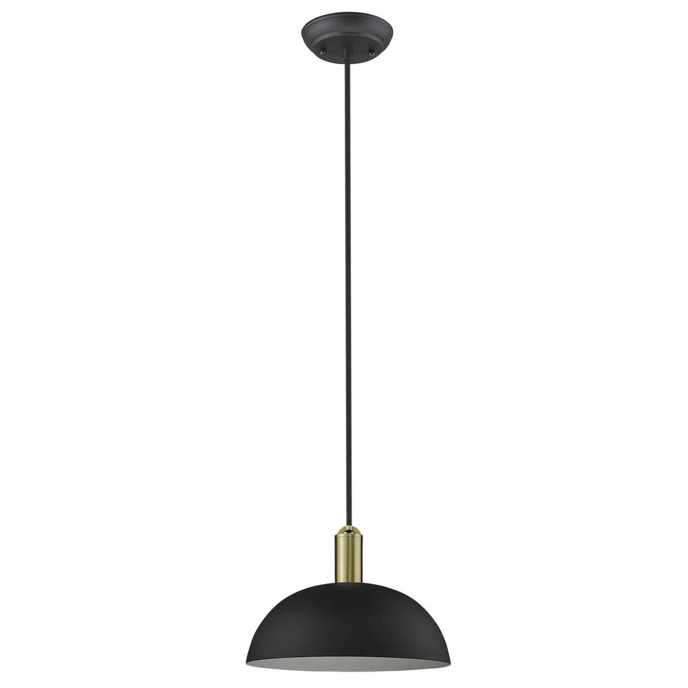 Ingo 1-Light Matte Black Pendant - Homeroots - Flyclothing LLC