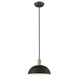 Ingo 1-Light Matte Black Pendant - Homeroots - Flyclothing LLC