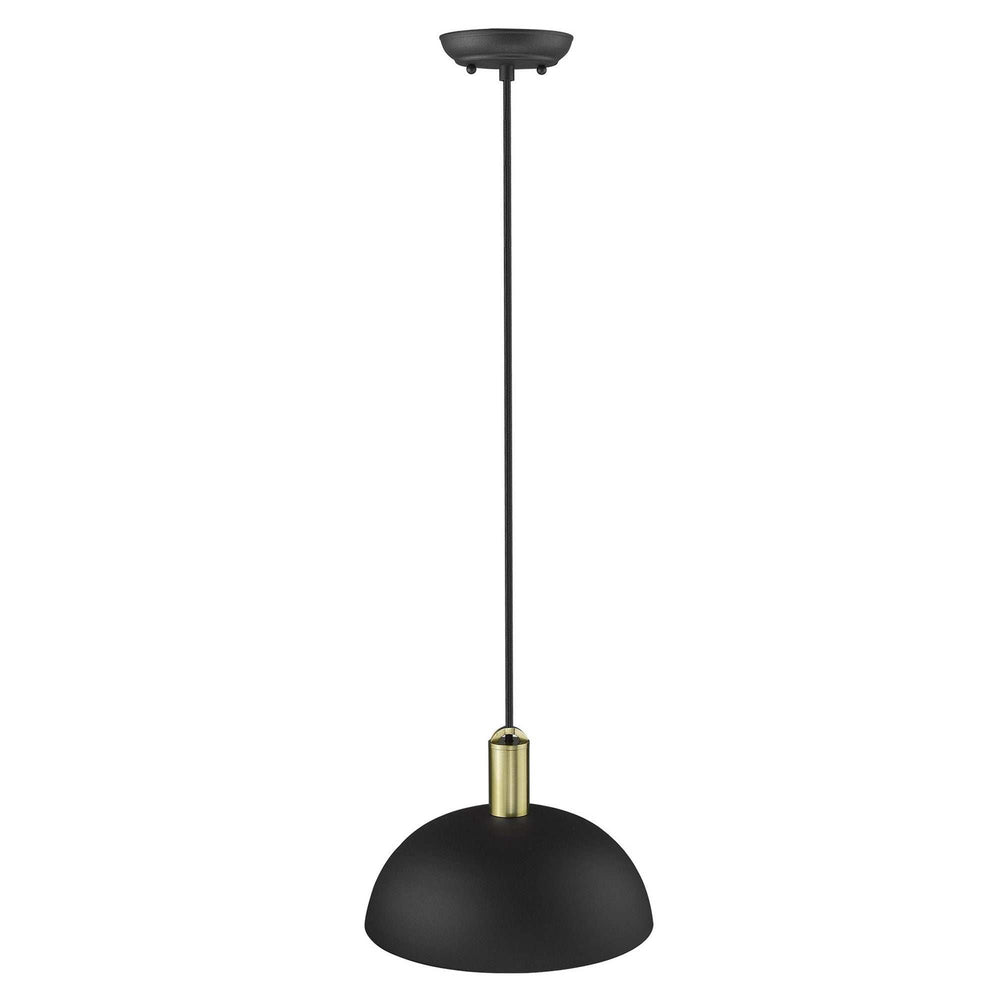 Ingo 1-Light Matte Black Pendant - Homeroots - Flyclothing LLC