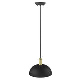 Ingo 1-Light Matte Black Pendant - Homeroots - Flyclothing LLC