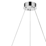 Silver Faux Crystal Bling Ring LED Hanging Light - Homeroots - Flyclothing LLC