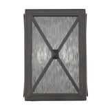Burnished Bronze Criss Cross Water Glass Outdoor Light - Homeroots - Flyclothing LLC