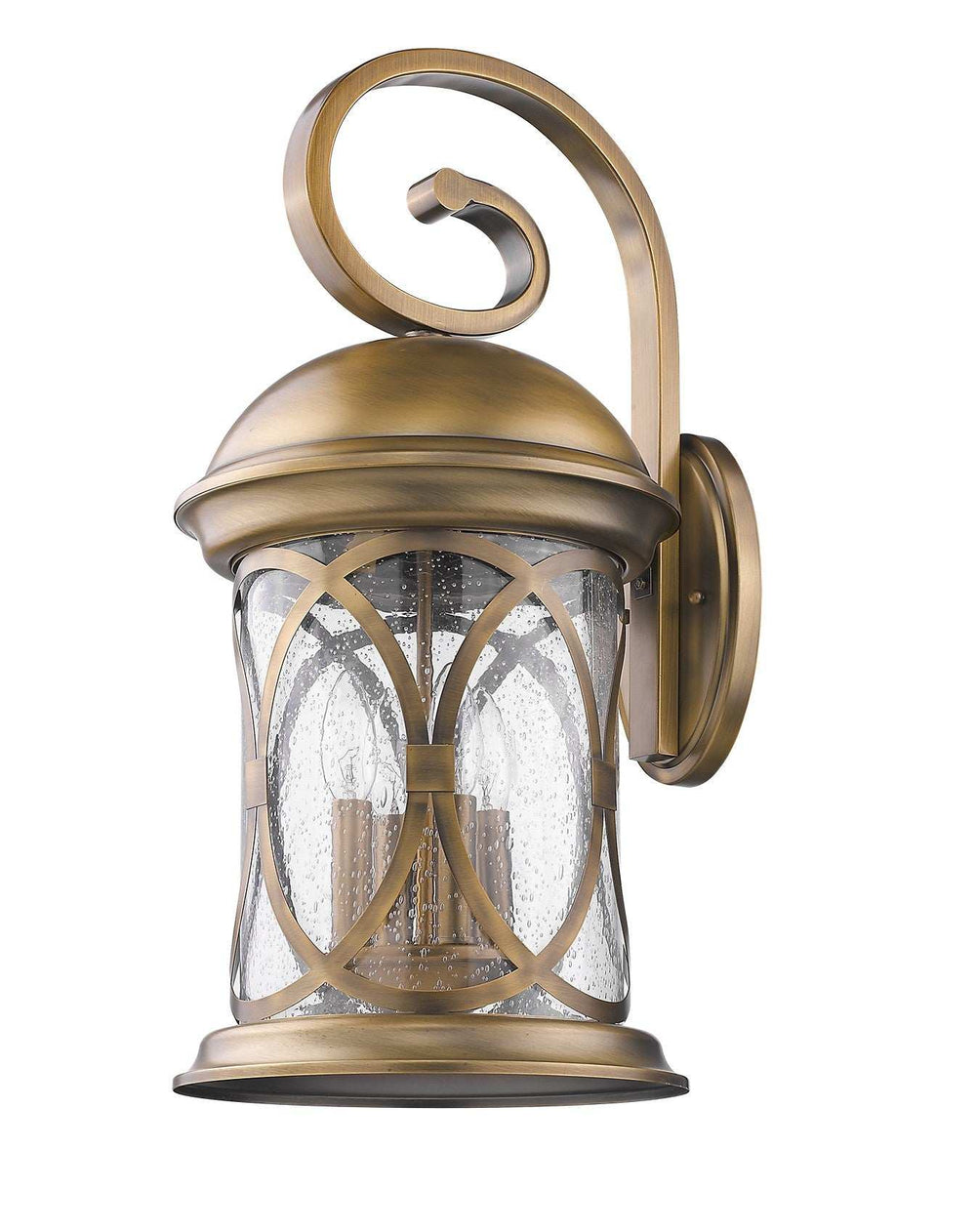 Lincoln 4-Light Antique Brass Wall Light - Homeroots - Flyclothing LLC
