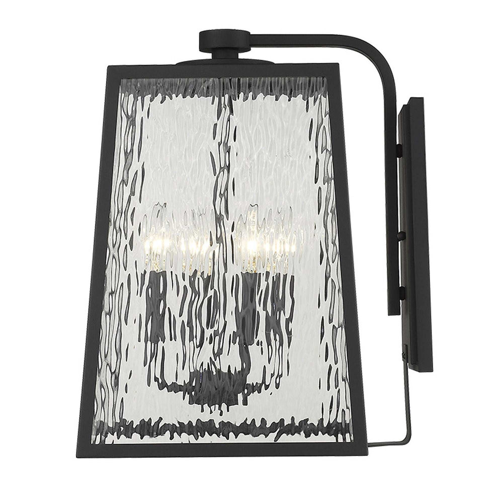 Hirche 4-Light Matte Black Wall Light - Homeroots - Flyclothing LLC