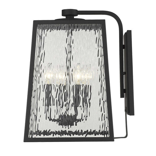 Hirche 4-Light Matte Black Wall Light - Homeroots - Flyclothing LLC