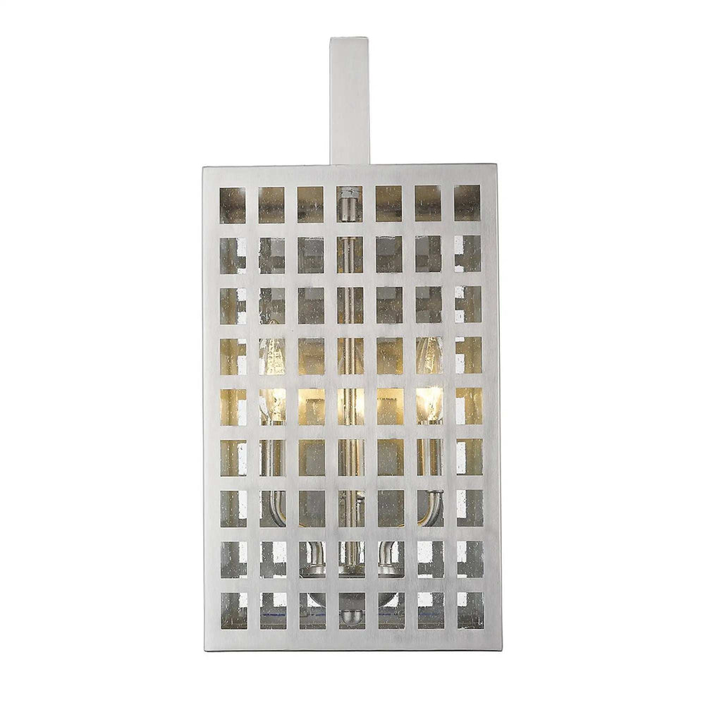 Letzel 3-Light Satin Nickel Wall Light - Homeroots - Flyclothing LLC