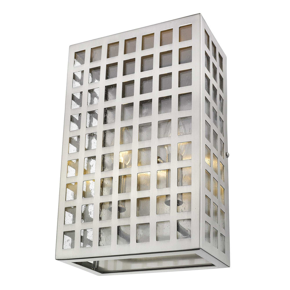 Letzel 2-Light Satin Nickel ADA Wall Sconce - Homeroots - Flyclothing LLC