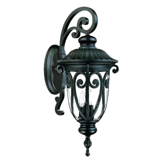 Naples 3-Light Matte Black Wall Light - Homeroots - Flyclothing LLC