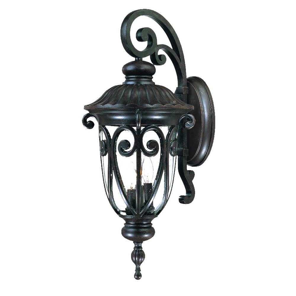 Naples 3-Light Marbelized Mahogany Wall Light - Homeroots - Flyclothing LLC