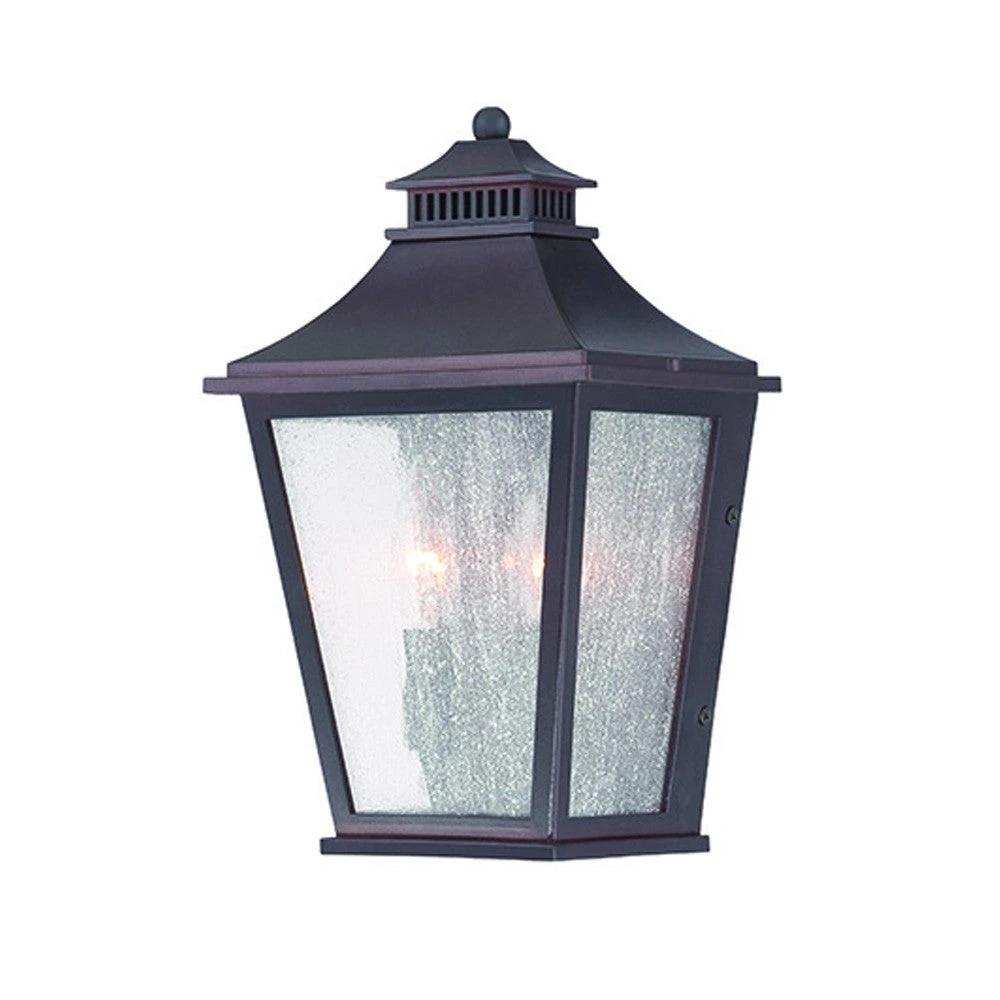 Antique Bronze Two Light Pocket Lantern Wall Light - Homeroots - Flyclothing LLC