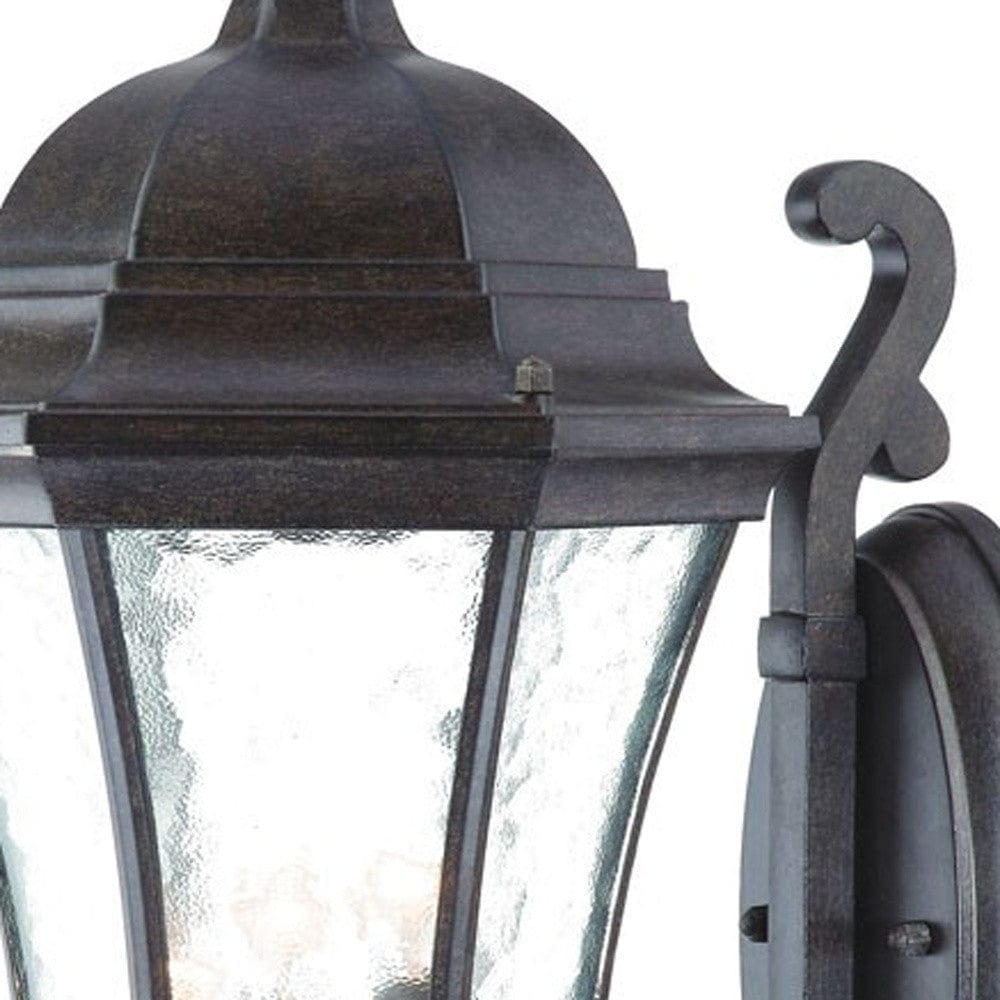 XL Antique Black Tapered Lantern Wall Light - Homeroots - Flyclothing LLC