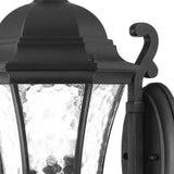 XL Matte Black Tapered Lantern Wall Light - Homeroots - Flyclothing LLC