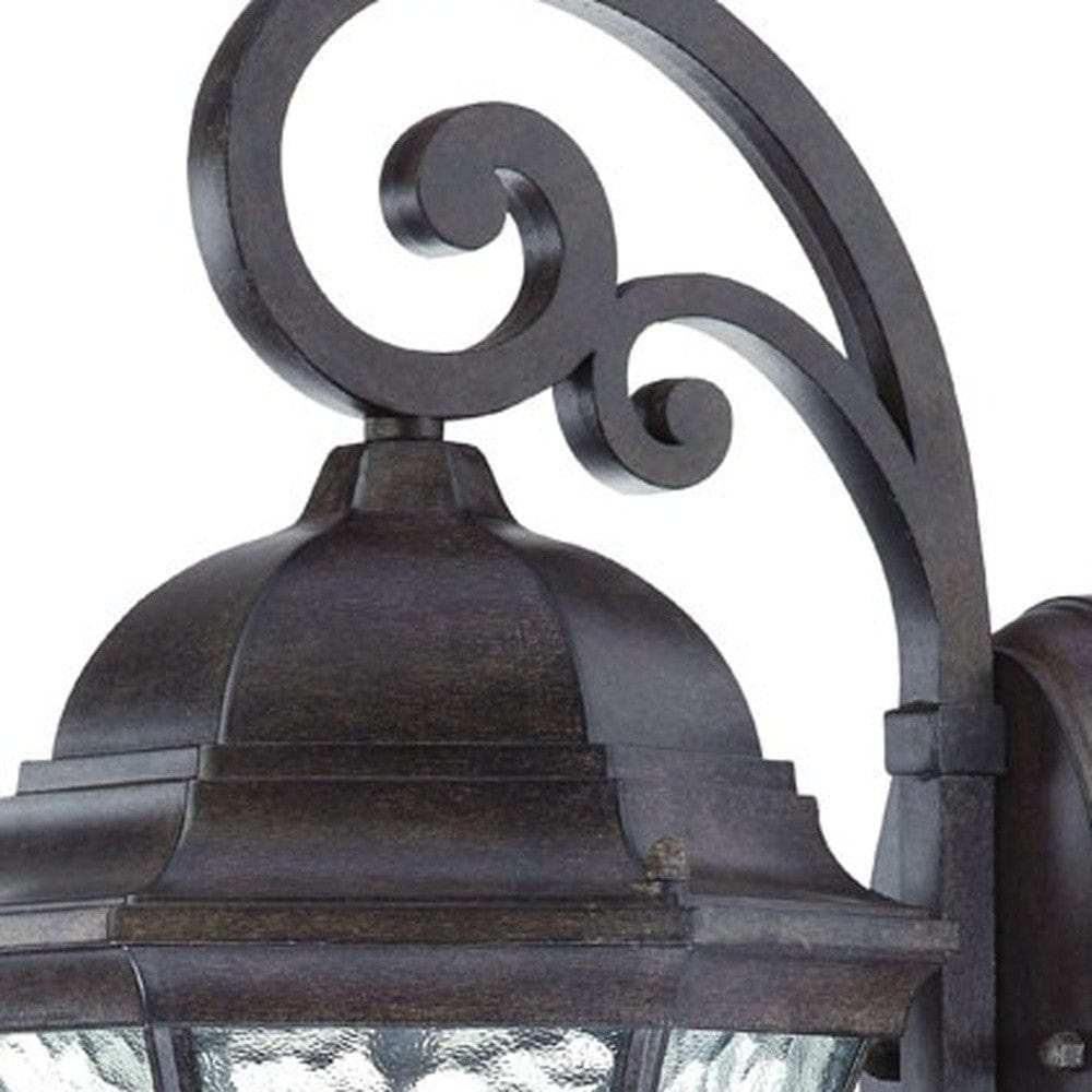 XL Antique Black Tapered Hanging Lantern Wall Light - Homeroots - Flyclothing LLC