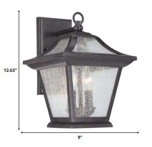 XL Matte Black Birdhouse Shape Outdoor Wall Light - Homeroots - Flyclothing LLC