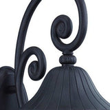 Three Light Matte Black Leaf Detail Wall Light - Homeroots - Flyclothing LLC