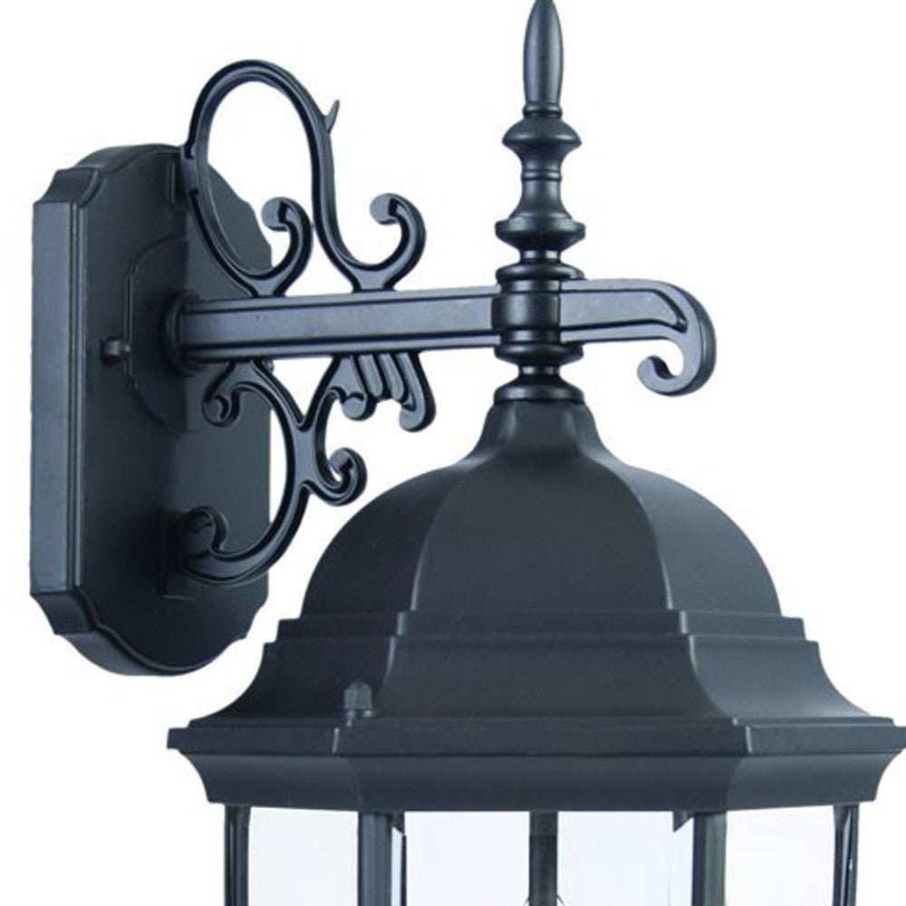 Matte Black Hanging Ornamental Lantern Wall Light - Homeroots - Flyclothing LLC