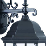 Matte Black Hanging Ornamental Lantern Wall Light - Homeroots - Flyclothing LLC