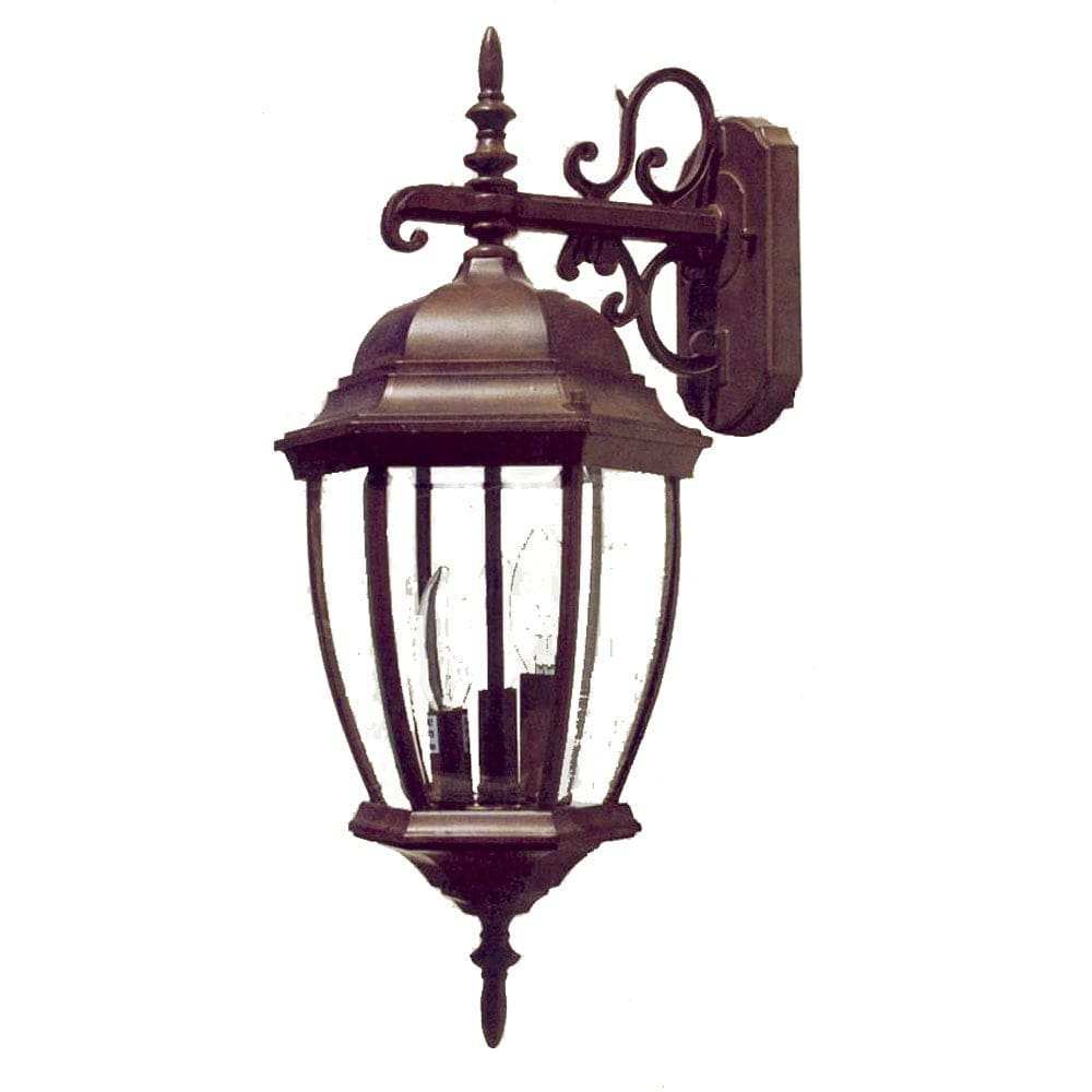 Dark Brown Hanging Ornamental Lantern Wall Light - Homeroots - Flyclothing LLC