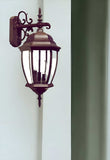 Dark Brown Hanging Ornamental Lantern Wall Light - Homeroots - Flyclothing LLC