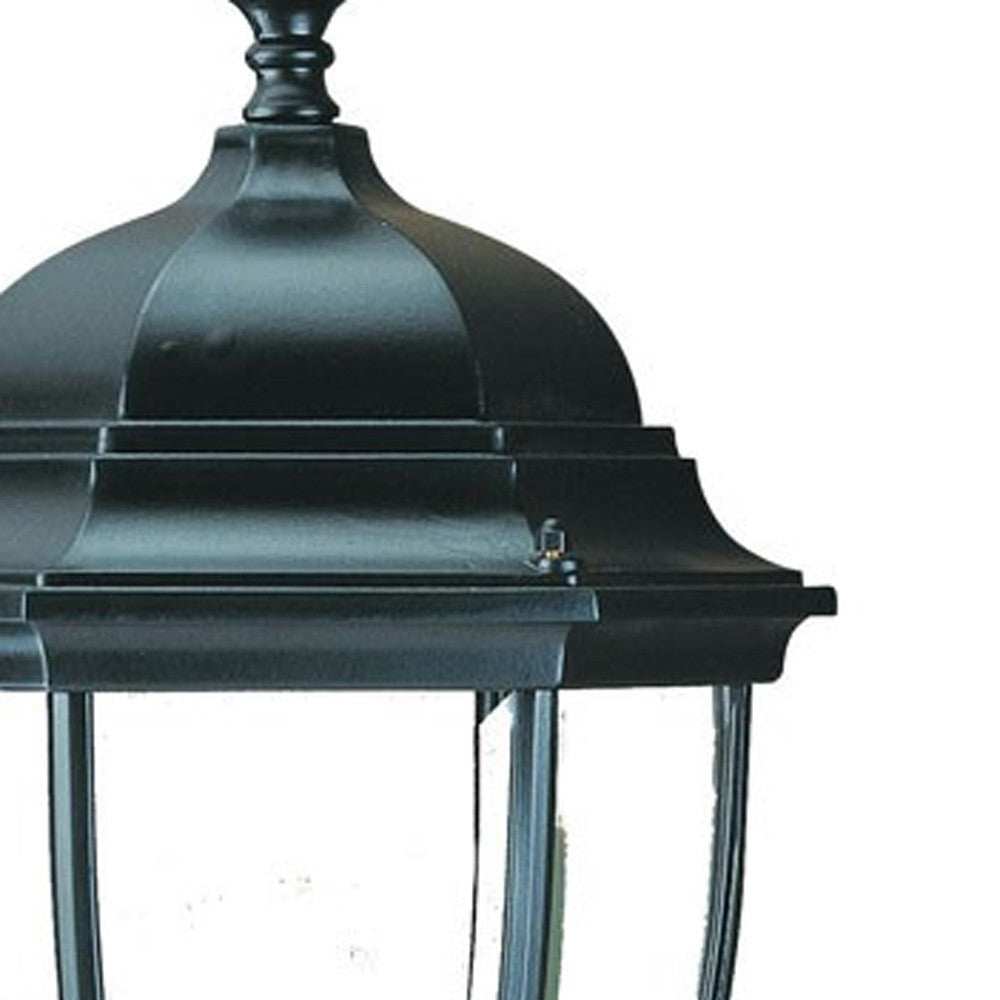Matte Black Ornamental Lantern Wall Light - Homeroots - Flyclothing LLC