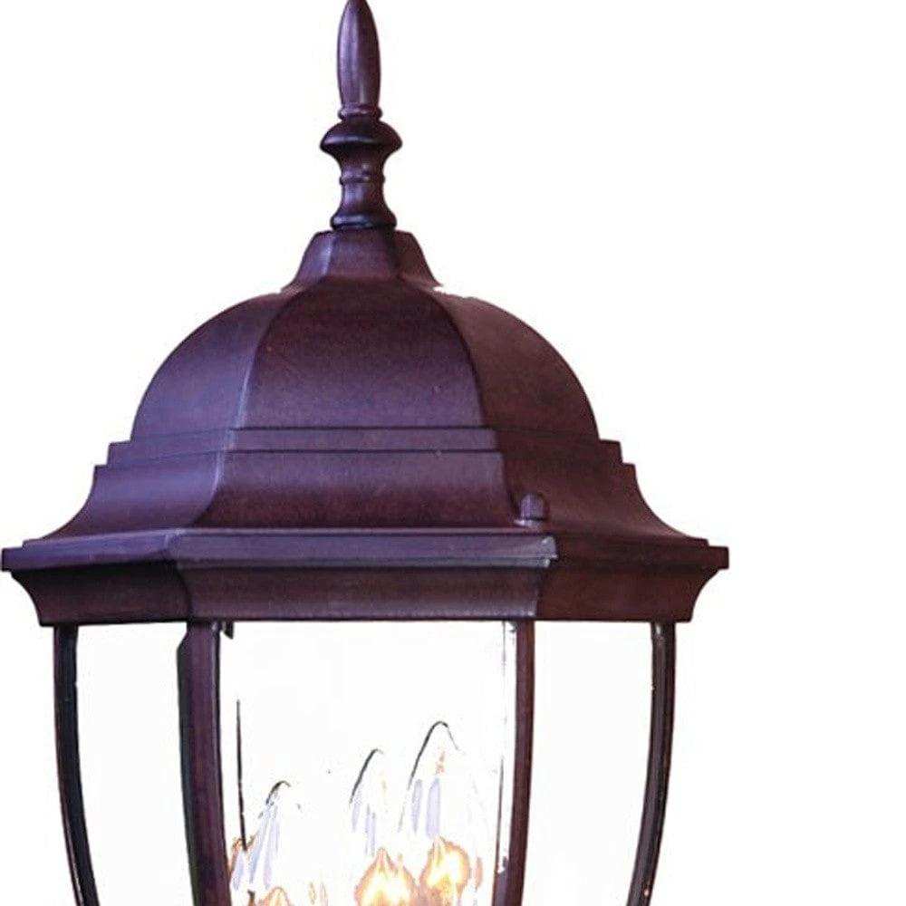 Dark Brown Ornamental Lantern Wall Light - Homeroots - Flyclothing LLC