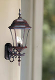Dark Brown Ornamental Carousel Lantern Wall Light - Homeroots - Flyclothing LLC