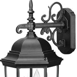 Three Light Matte Black Wide Hanging Lantern Wall Light - Homeroots - Flyclothing LLC