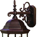 Three Light Dark Brown Wide Hanging Lantern Wall Light - Homeroots - Flyclothing LLC